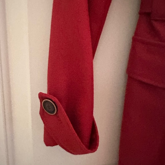 Victoria's Secret Red Button Trench Coat - Picture 6 of 9